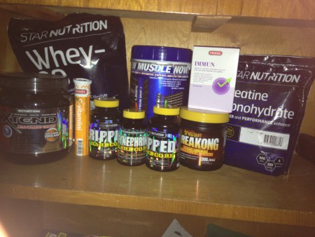 Alla mina kosttillskott tillsammans 